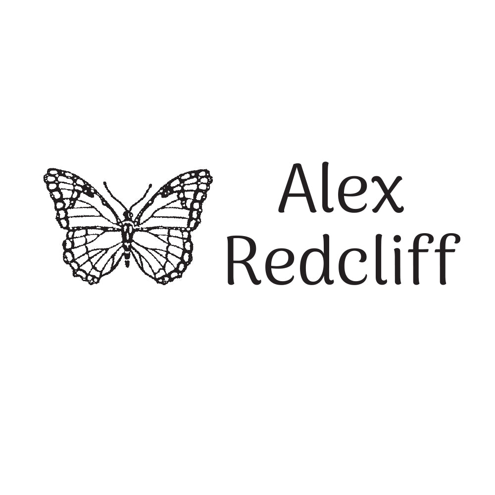5000 B Butterfly - Personalised Name Rubber Stamp
