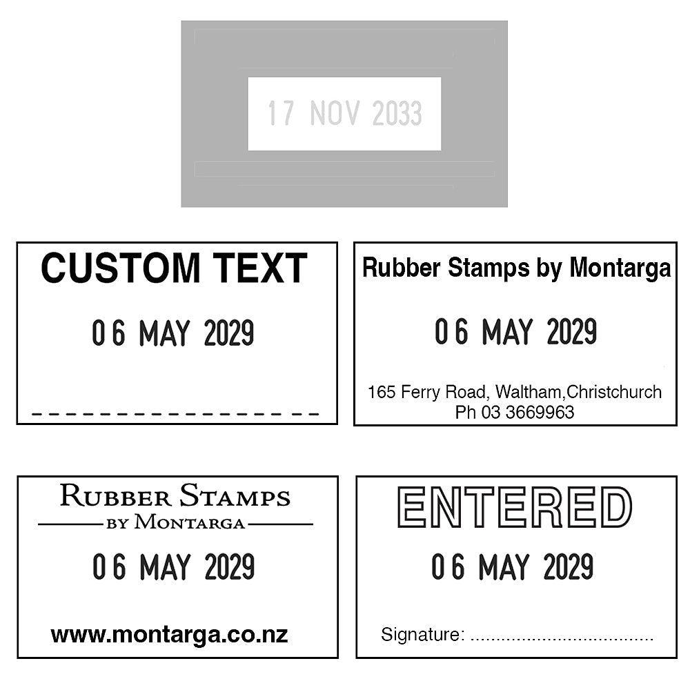 Trodat 5430 Self Inking Date Stamp - With Custom Text