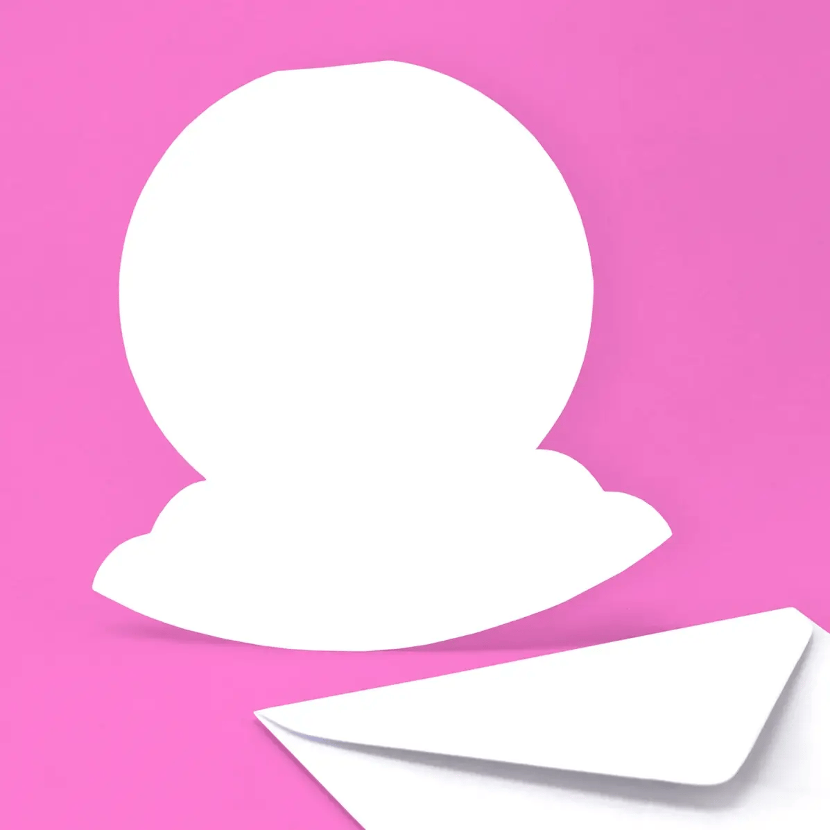 Katy Sue - Blank Circle Rocker Cards With Envelopes