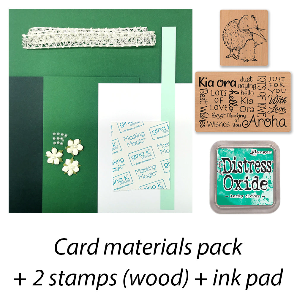 Card Materials Pack - Kia Ora Kiwis - Green