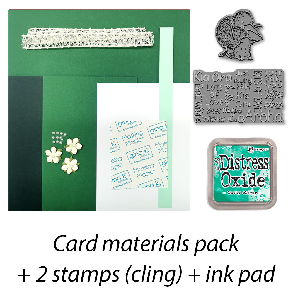 Card Materials Pack - Kia Ora Kiwis - Green
