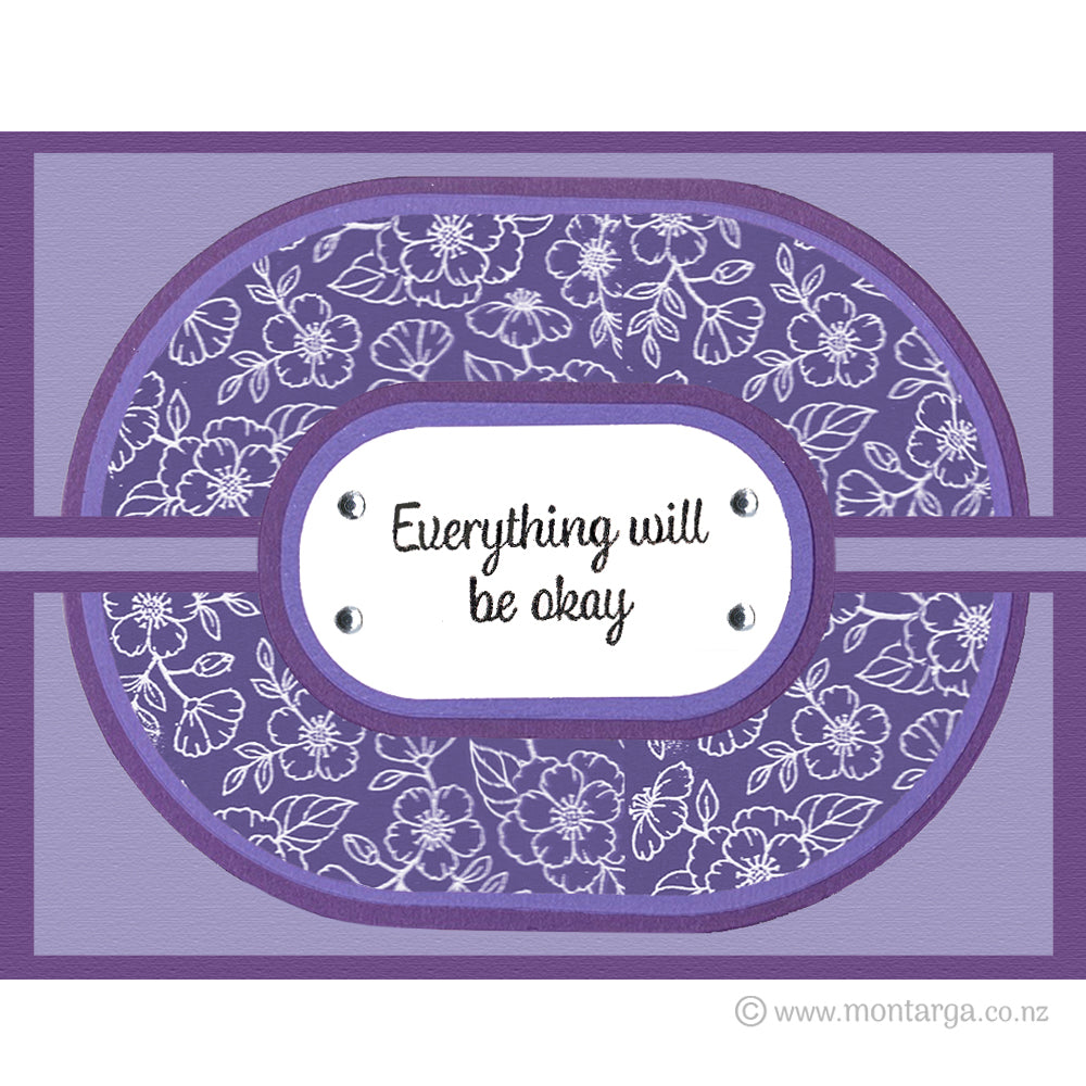 Montie's Craft Supplies Cutting Die Set - Rounded Ovals