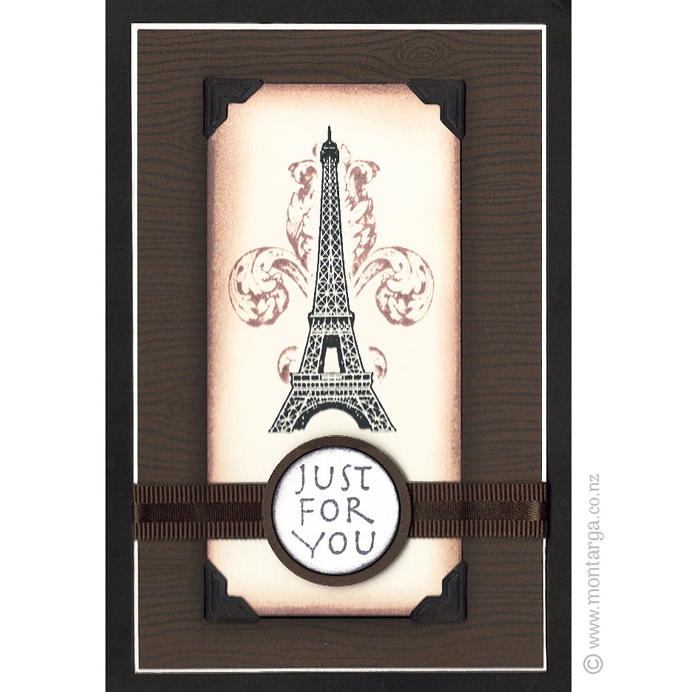 2969 A - Just For You Wording Rubber Stamp