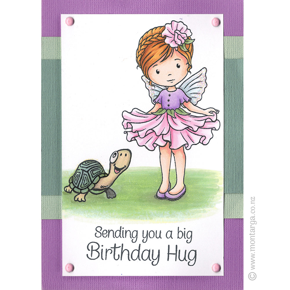 0871 GG - Sweetpea Fairy Rubber Stamp