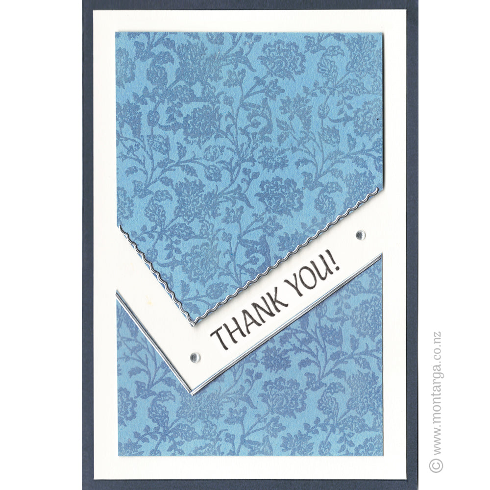 0213 B - Thank You Wording Rubber Stamp