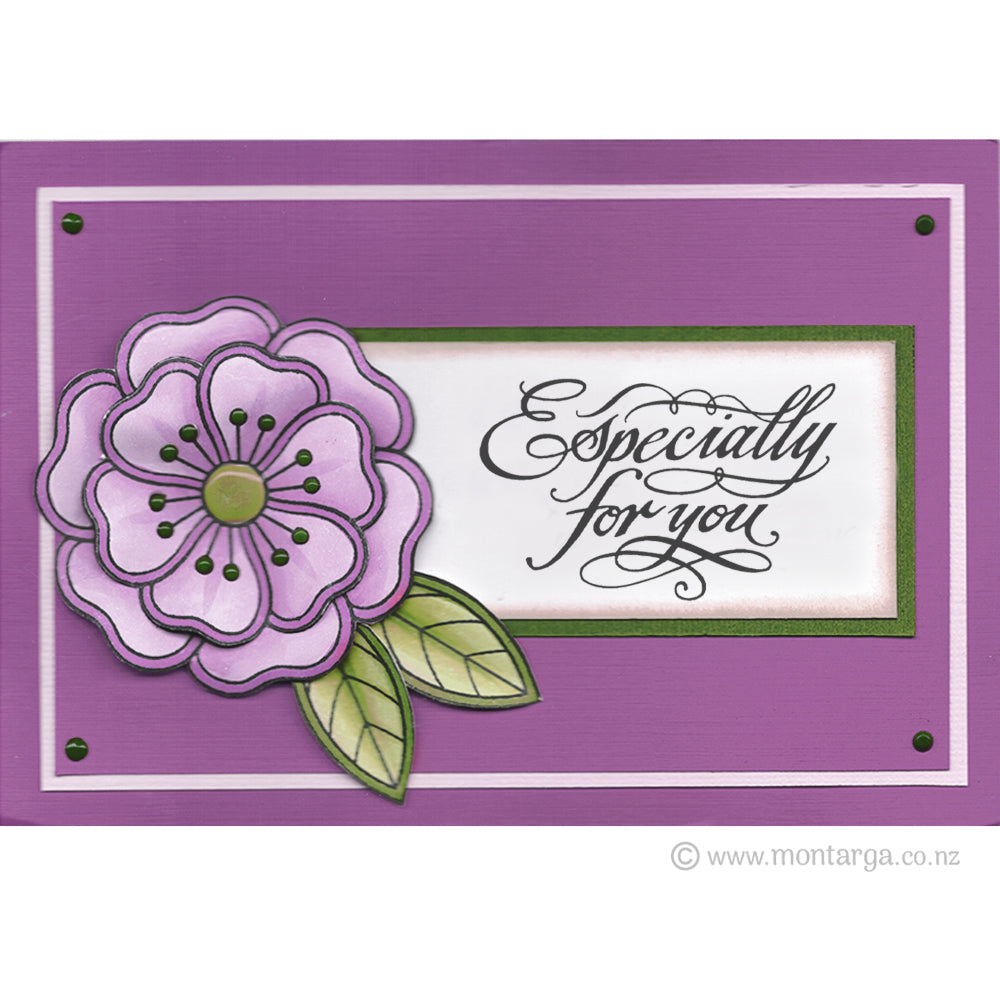 2954 E - Especially For You Wording Rubber Stamp