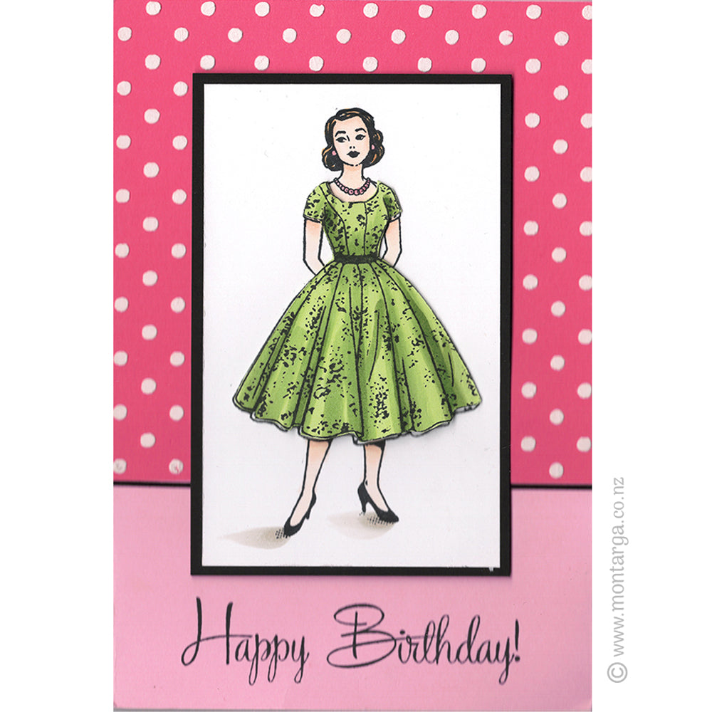 3543 GG - Elegant Lady Rubber Stamp