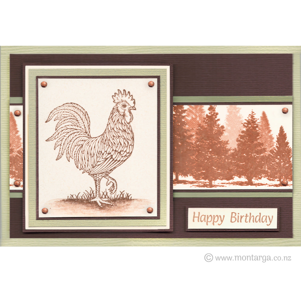 3449 GG - Trees Rubber Stamps
