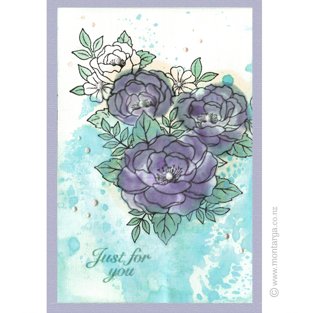 2843 B - Just For You Wording Rubber Stamp