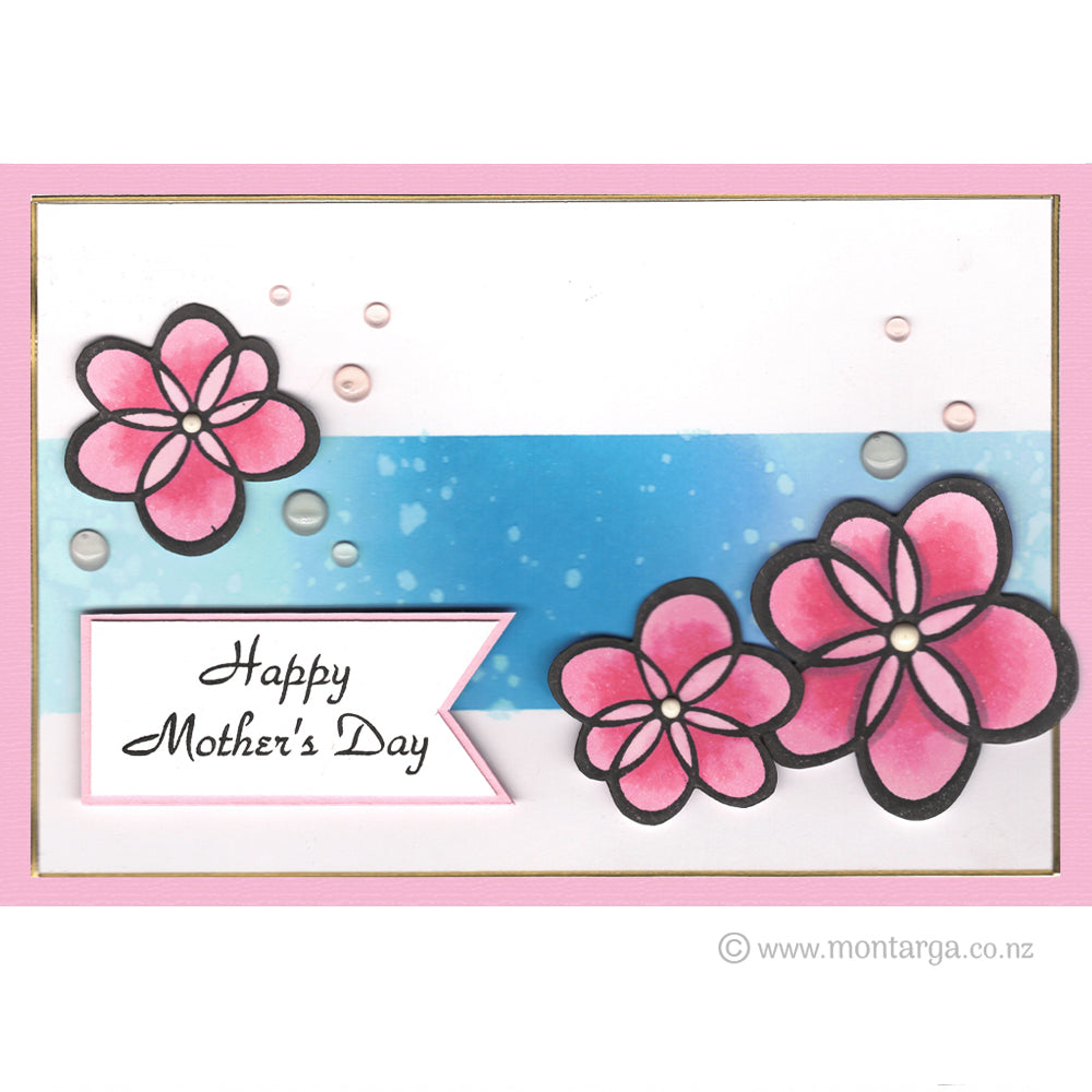 0352 B - Mother's Day Wording Rubber Stamp