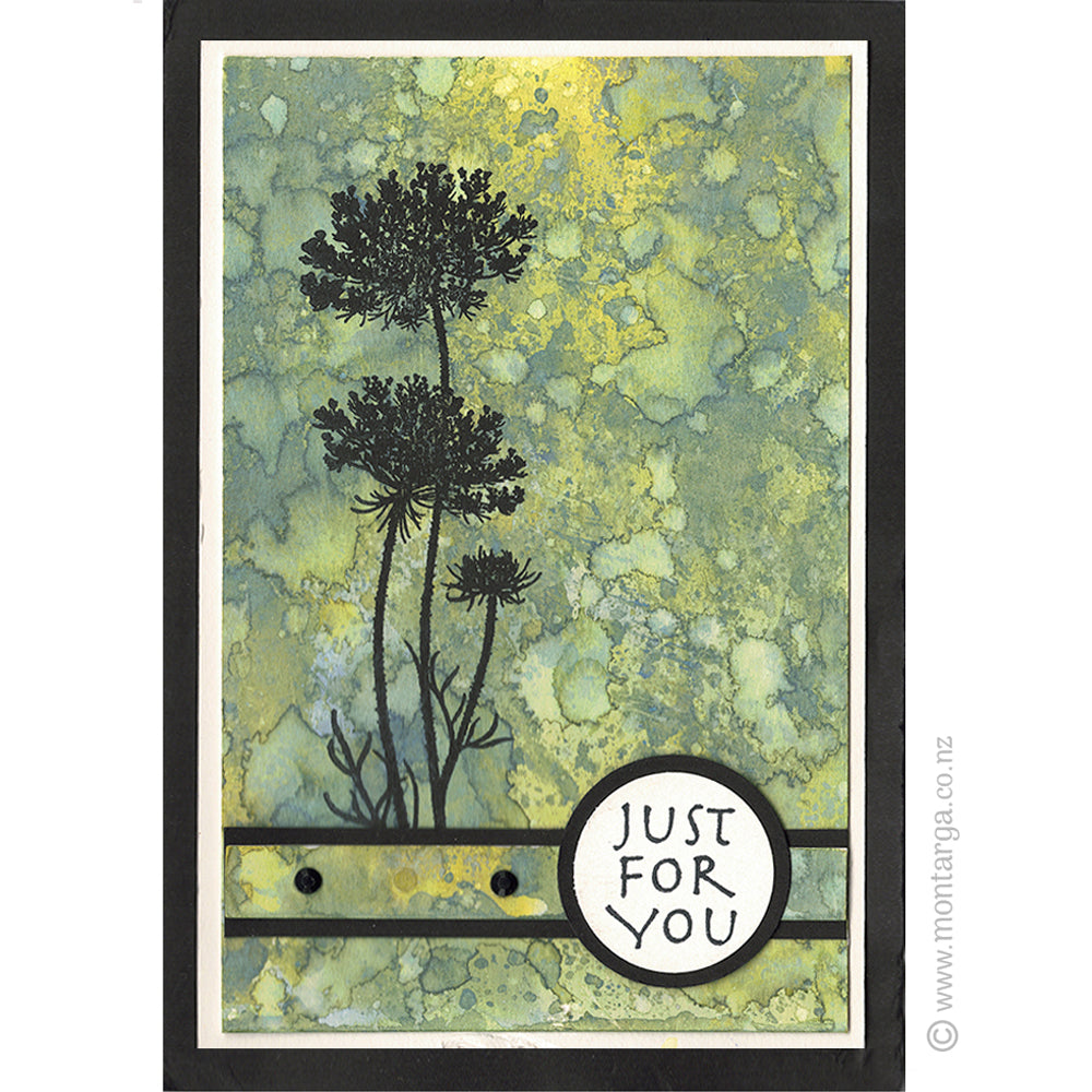 2969 A - Just For You Wording Rubber Stamp