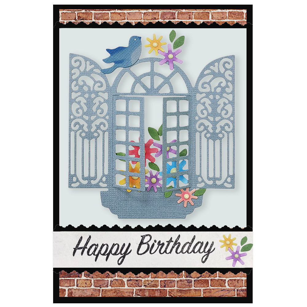 Montie's Craft Supplies Cutting Die Set - Ornate Window