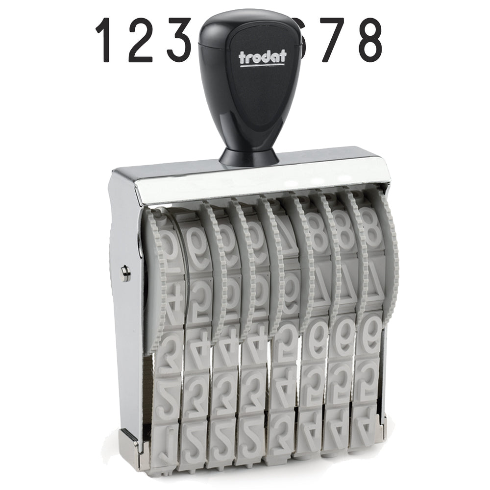 Trodat 15158 Classic Number Stamp - 15mm 8 Numbers