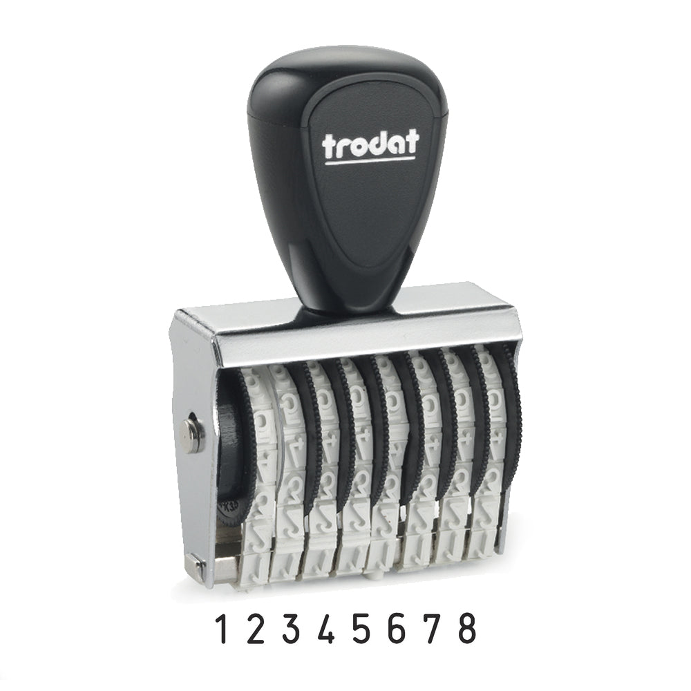 Trodat 1548 Classic Number Stamp - 4mm 8 Numbers