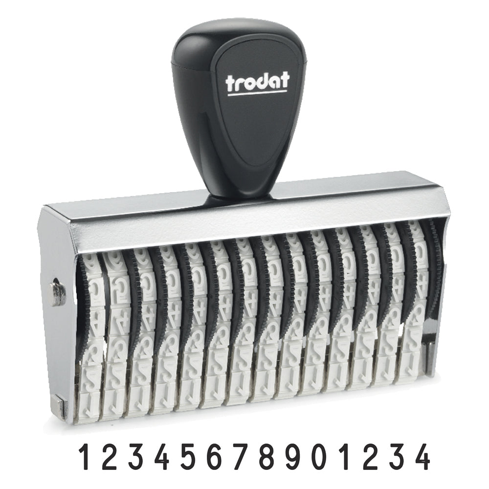 Trodat 15514 Classic Number Stamp - 5mm 14 Numbers