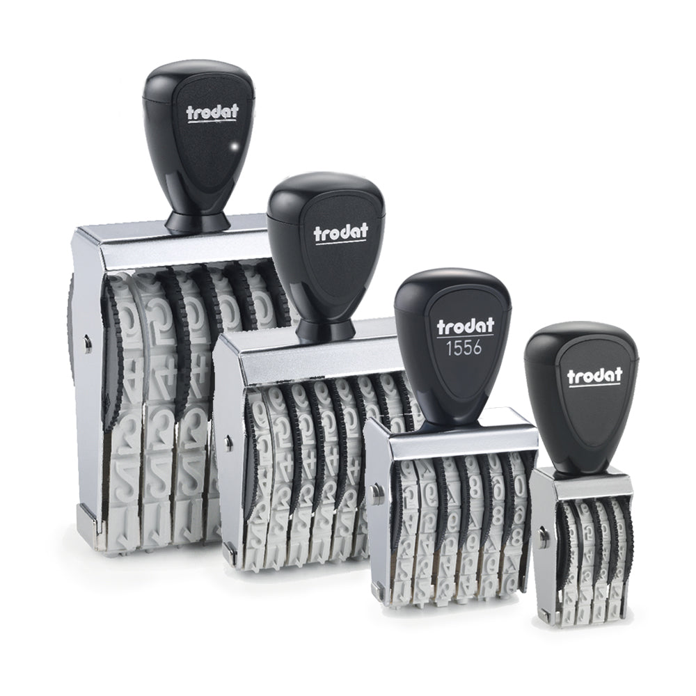 Trodat 15154 Classic Number Stamp - 15mm 4 Numbers