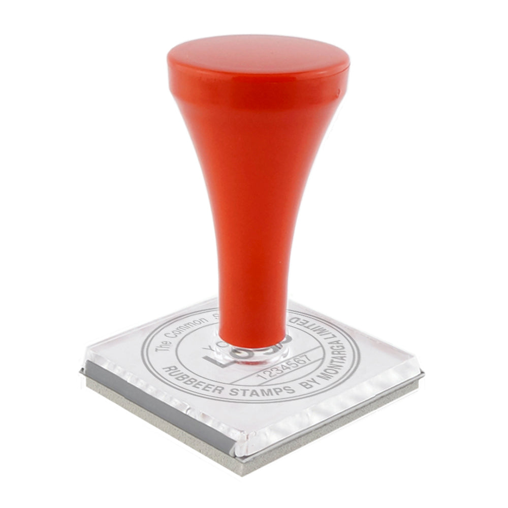 Round Seal - Handle Stamp - Long Title + Logo  - L15