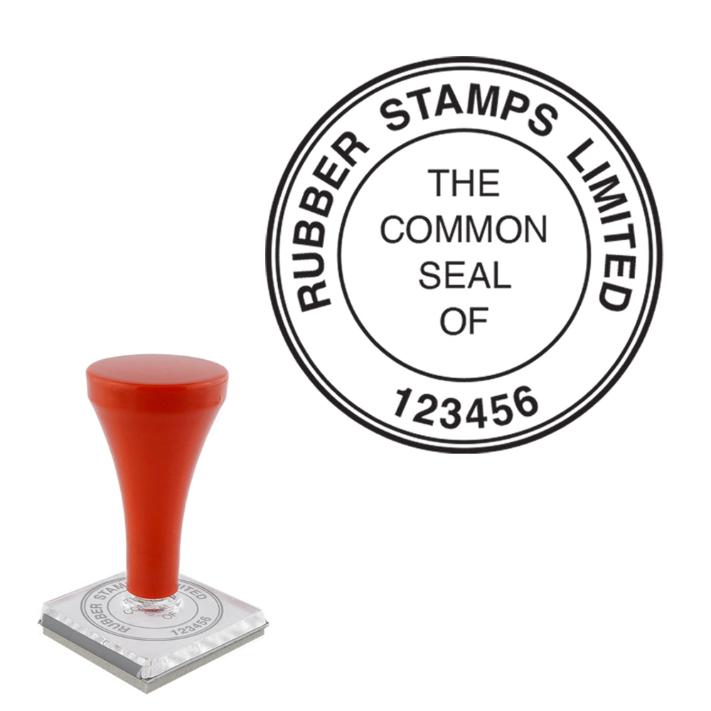 Common Seal Handle Stamp + Number - L20