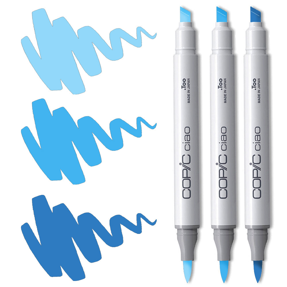 Copic Ciao Marker Set - Blue Blending Trio