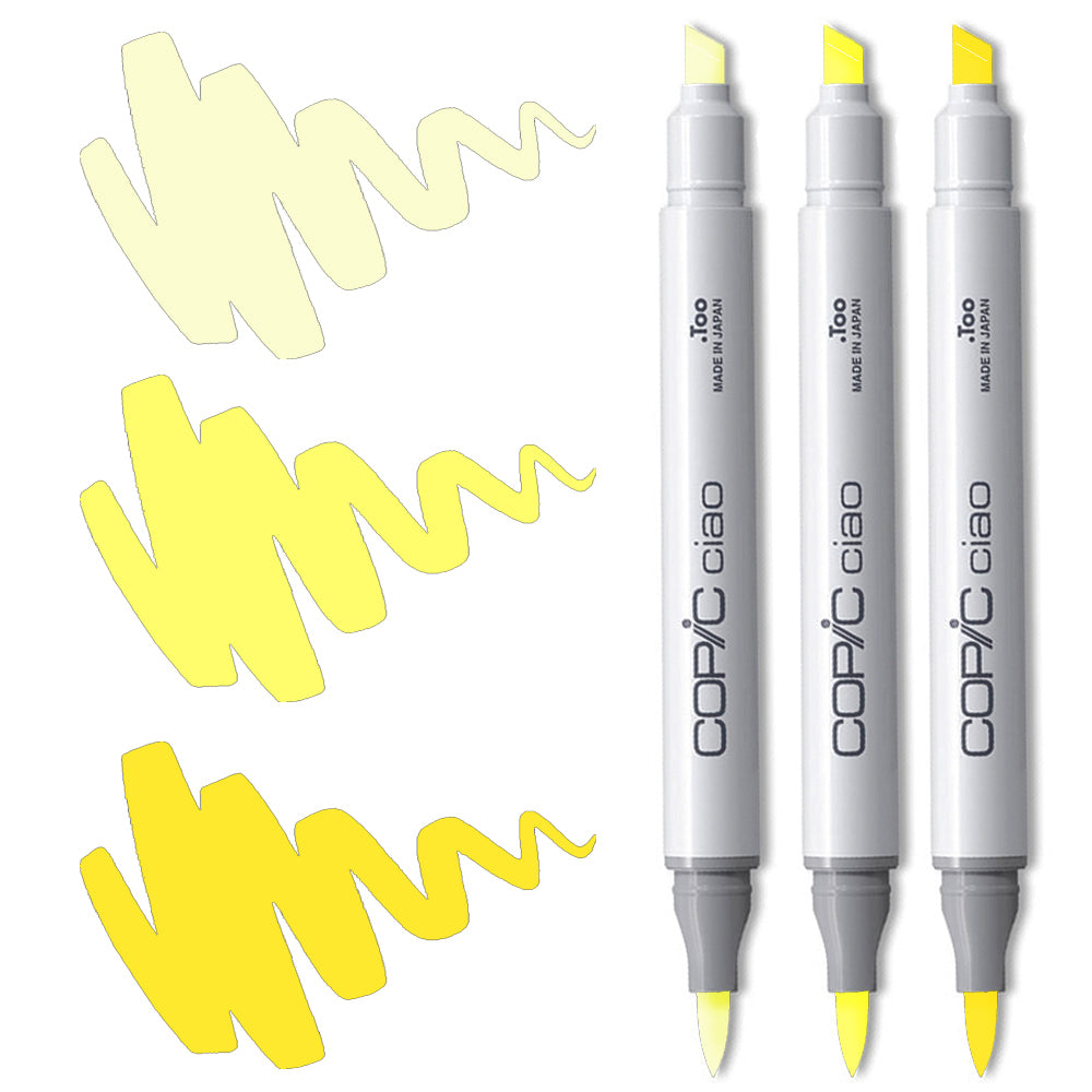 Copic Ciao Marker Set - Yellow Blending Trio