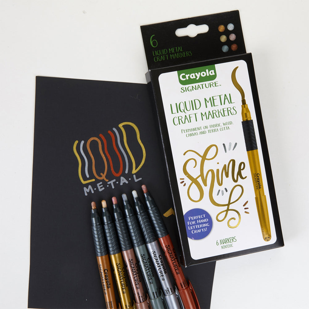 Crayola Signature Liquid Metal Craft Markers