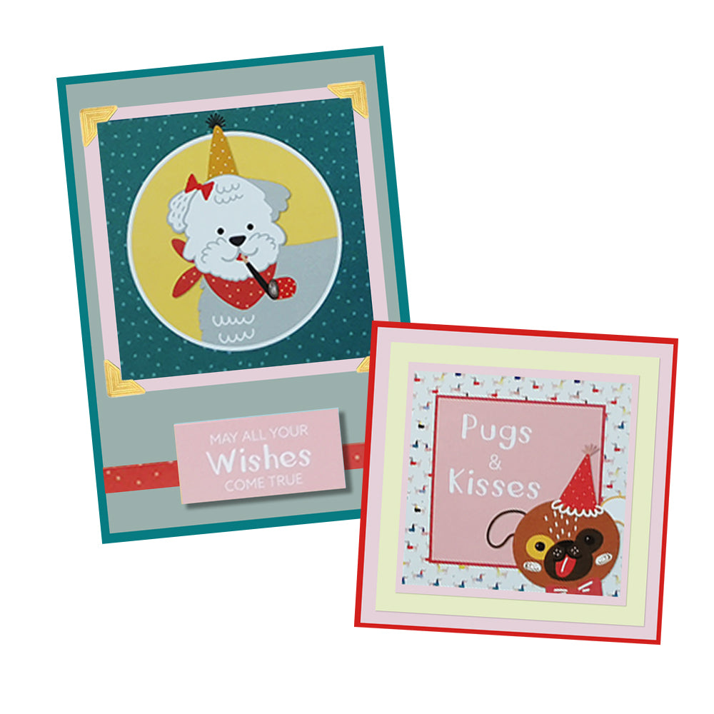 Pretty Paper Card Kit - Party Pups