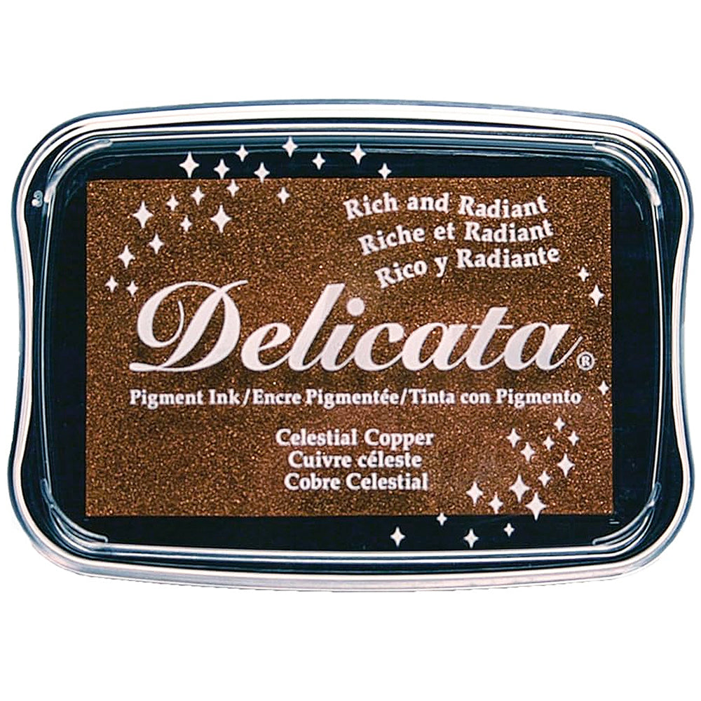 Tsukineko Delicata Pigment Ink Pad - Celestial Copper