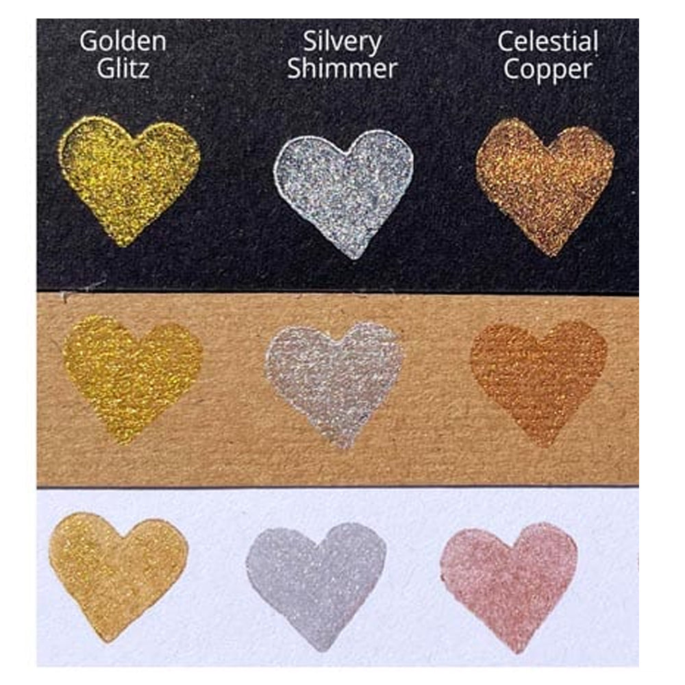 Tsukineko Delicata Pigment Ink Pad - Silvery Shimmer