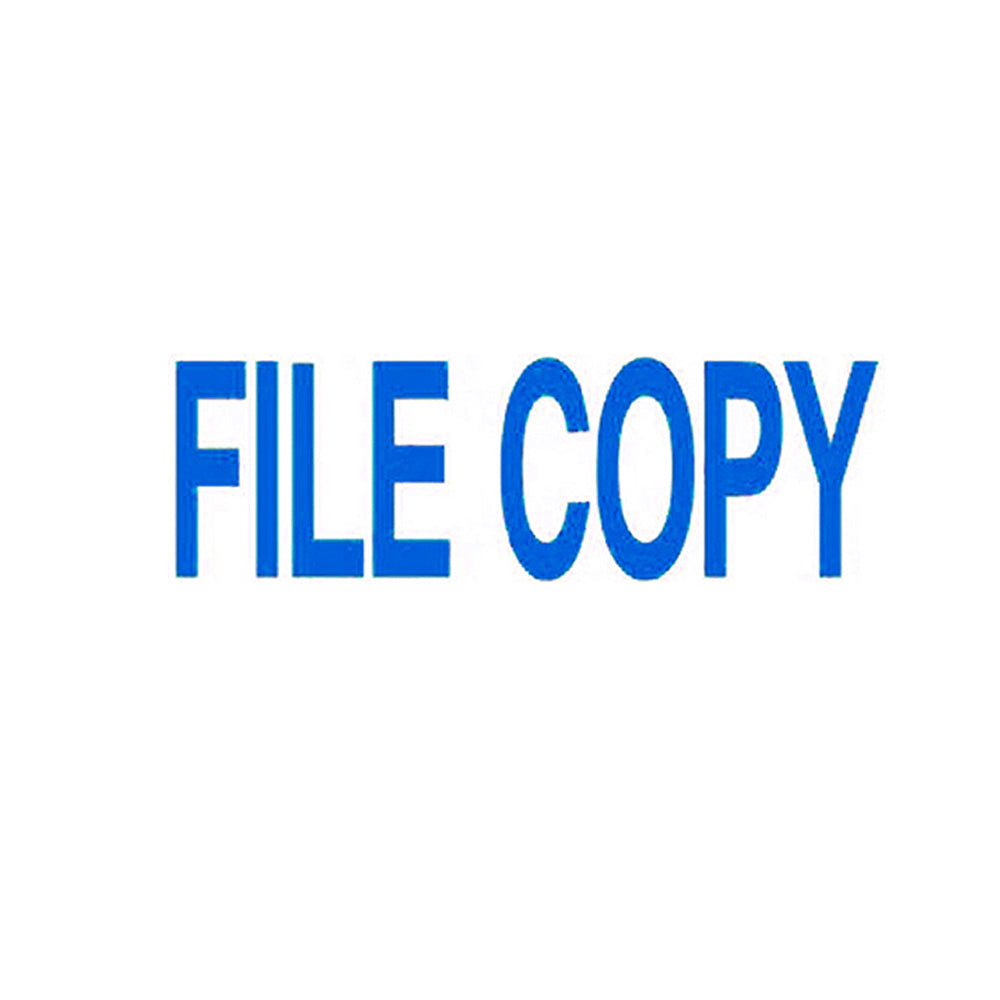 Deskmate Self Inking Stamp - File Copy Blue