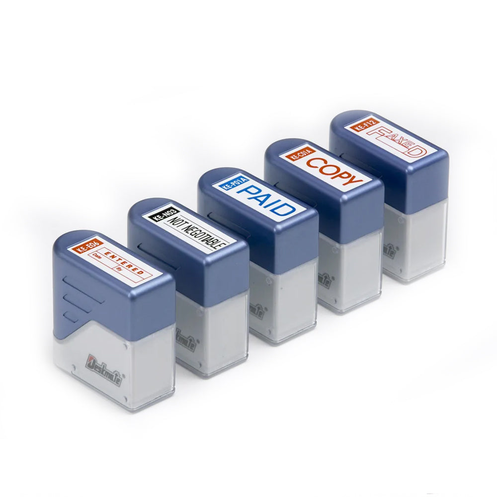 Deskmate Self Inking Stamp - File Copy Blue