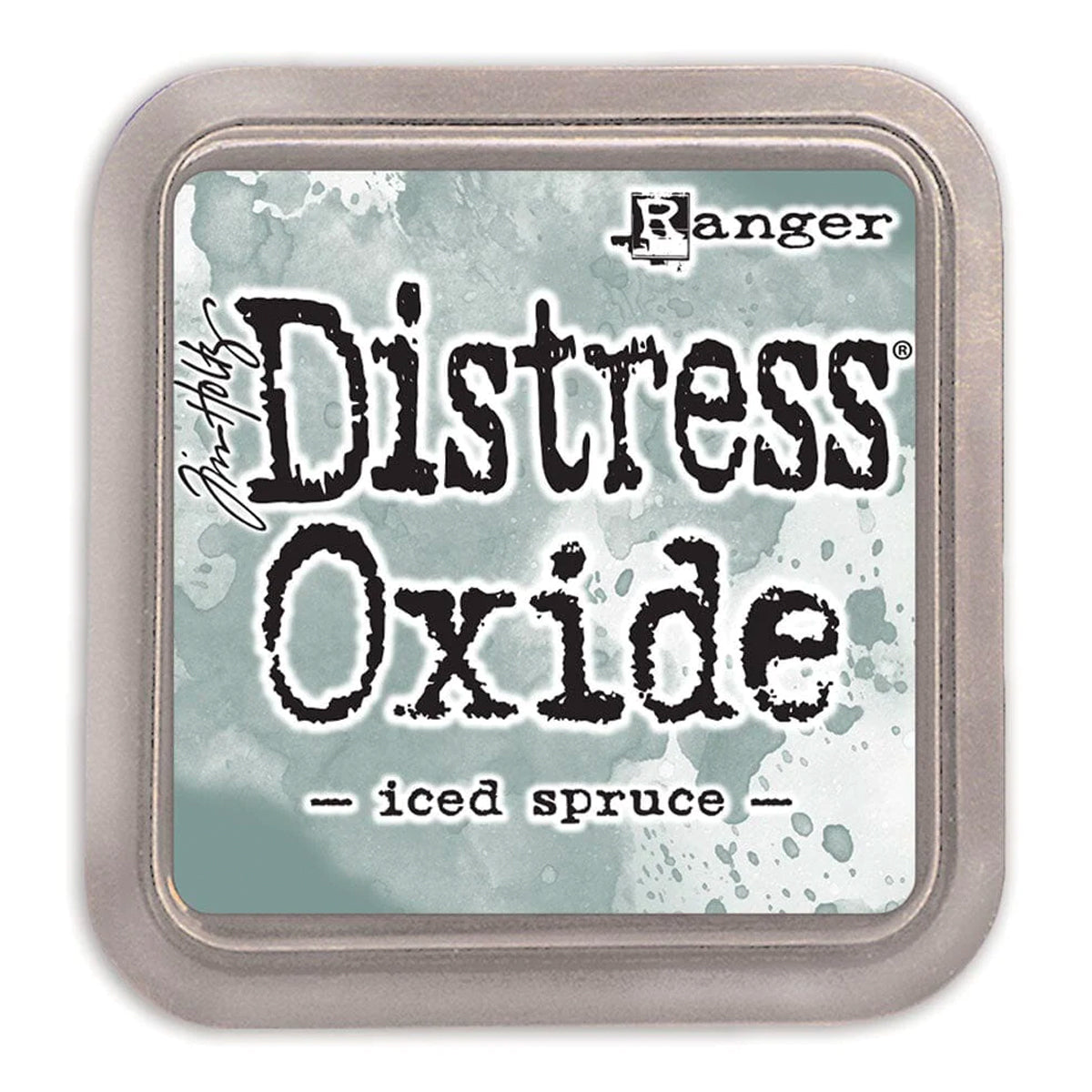 Tim Holtz Distress Ink Pad – Farbe: Iced Spruce, Stempelfarbe Auf Wasserbasis, Säurefrei