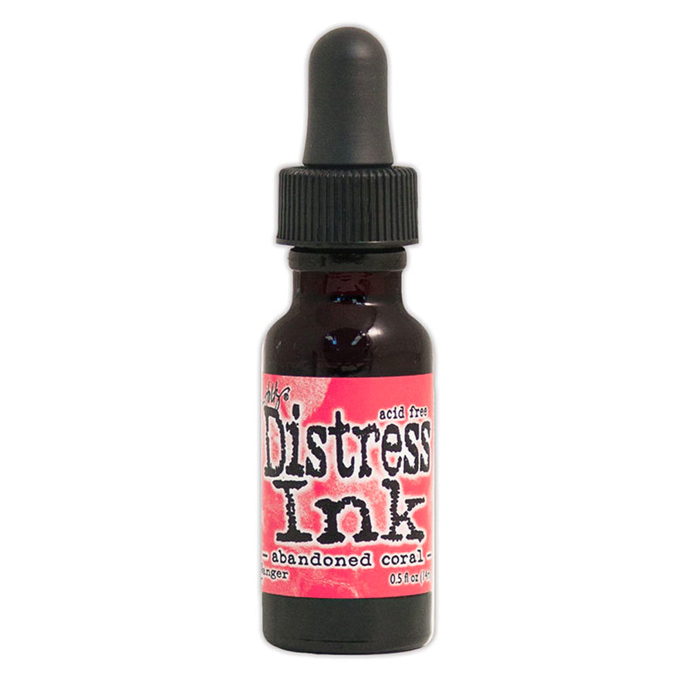 Tim Holtz Distress Dye Reinker Bottle - Abandoned Coral