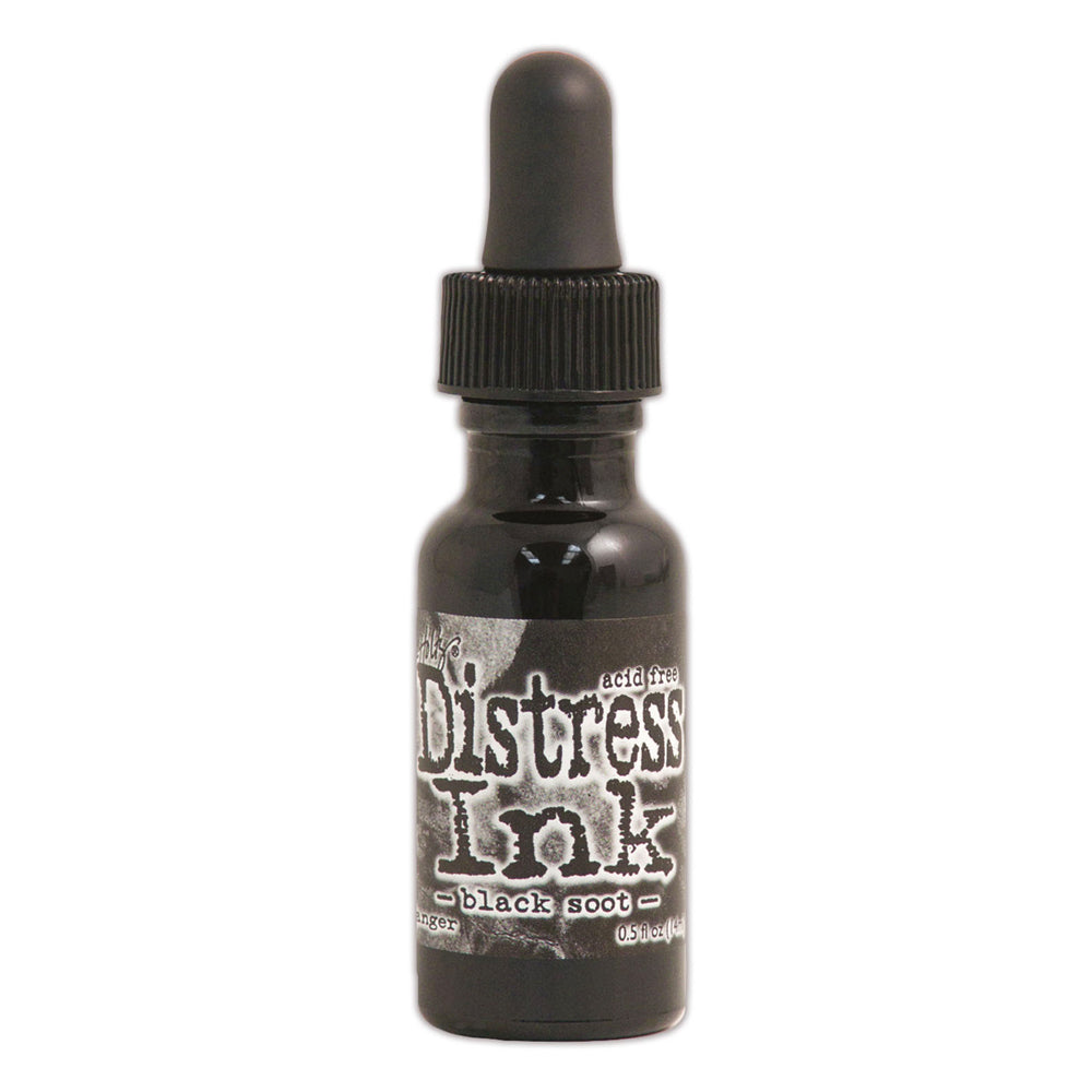 Tim Holtz Distress Dye Reinker Bottle - Black Soot