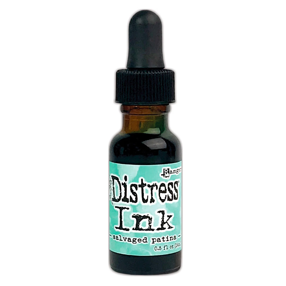 Tim Holtz Distress Dye Reinker Bottle - Salvaged Patina