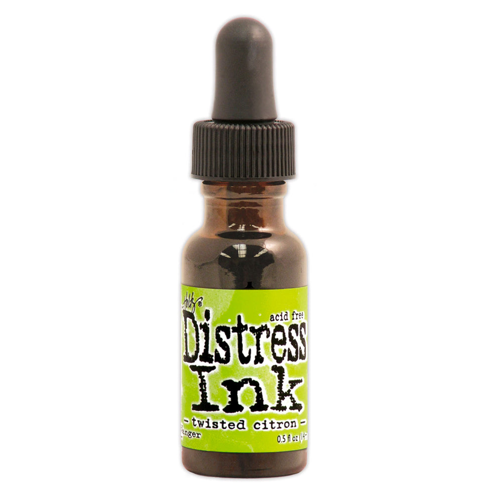 Tim Holtz Distress Dye Reinker Bottle - Twisted Citron