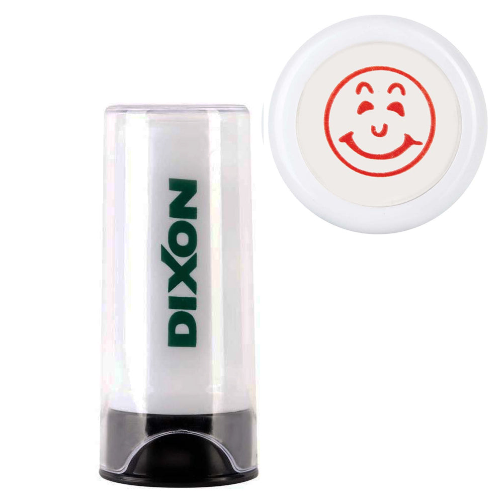 Dixon Self Inking Stamp - Smiley Face Red