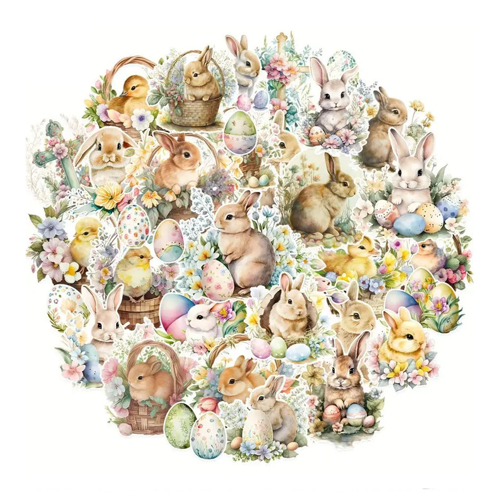 Montie's Craft Supplies Easter Stickers - Mixed Images