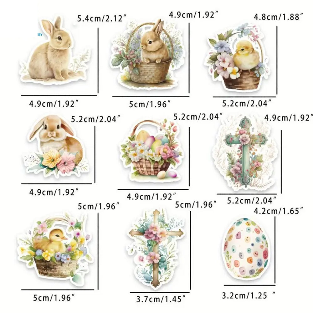 Montie's Craft Supplies Easter Stickers - Mixed Images