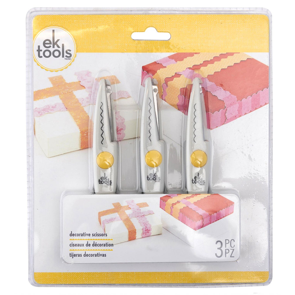 EK Tools - Decorative Scissors 3 Pack