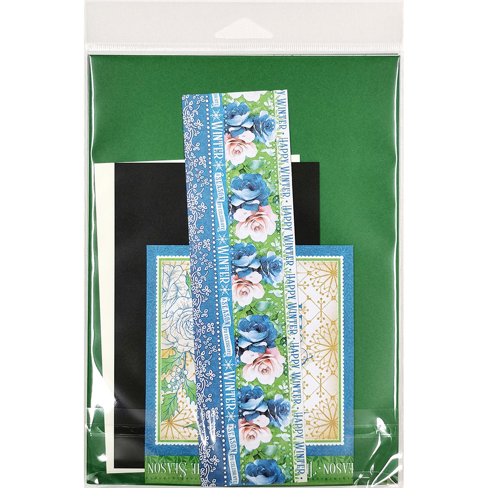 Elegant Flowers Creative Card Pack - Winter (Blue)