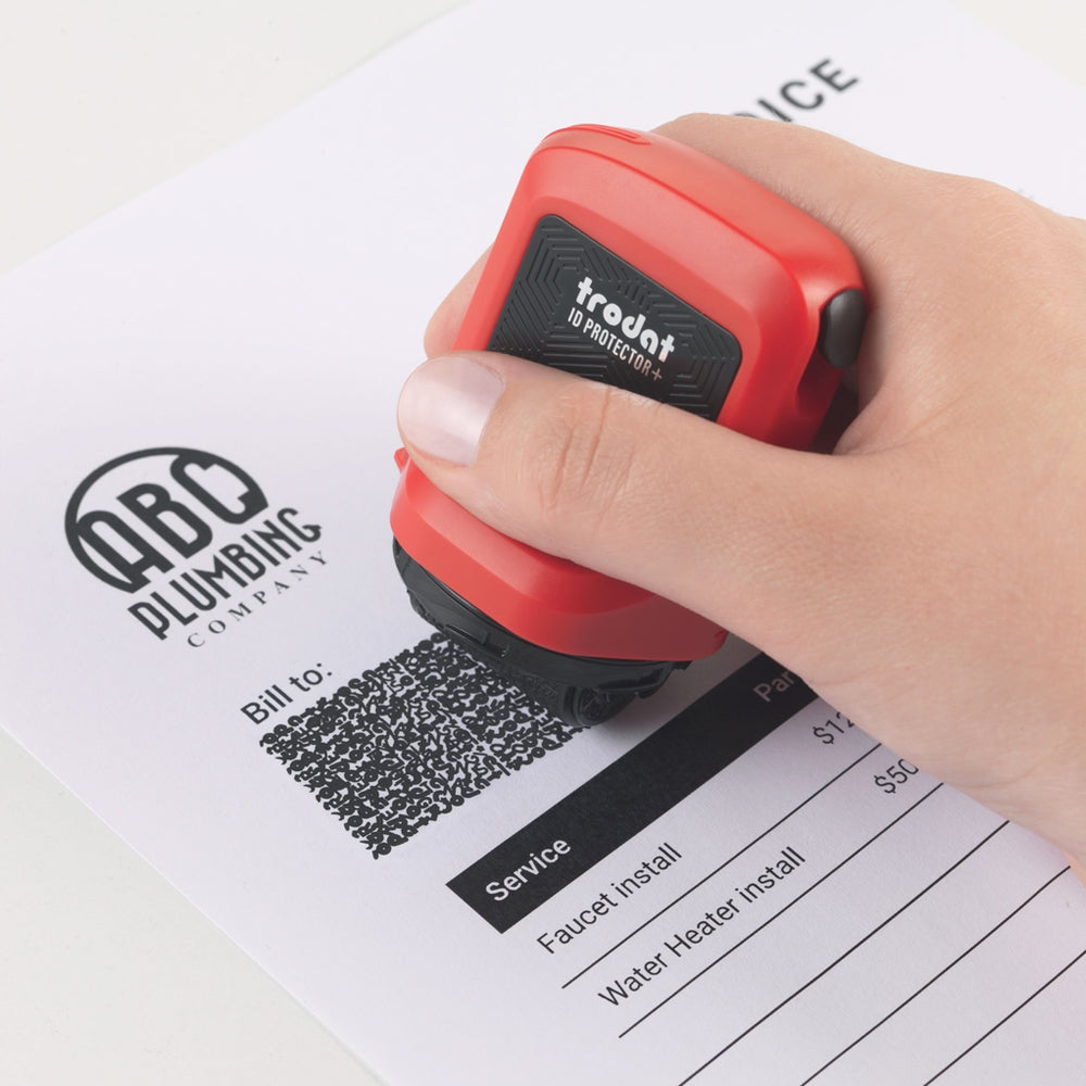 Trodat ID Protector Roller Security Blockout Self Inking Stamp