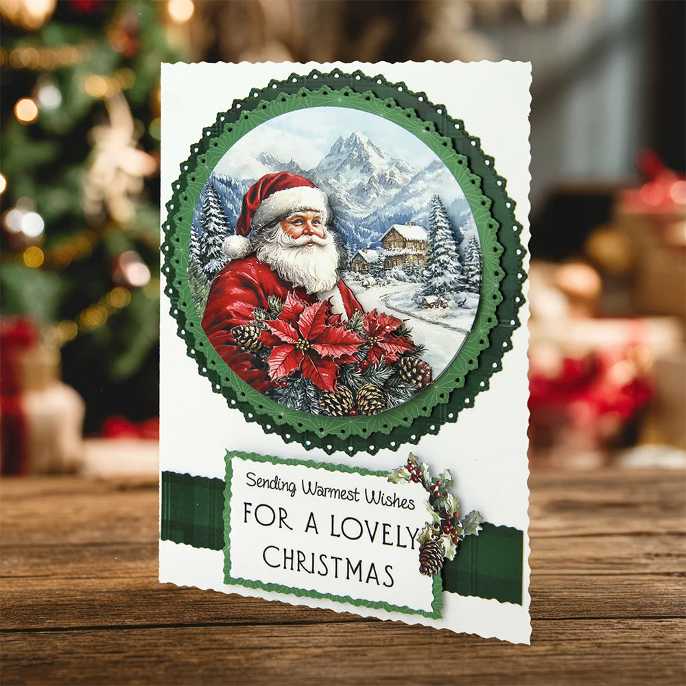 3D Push Out Sheet - Katy Sue - Santa Comes to Town - One Sheet