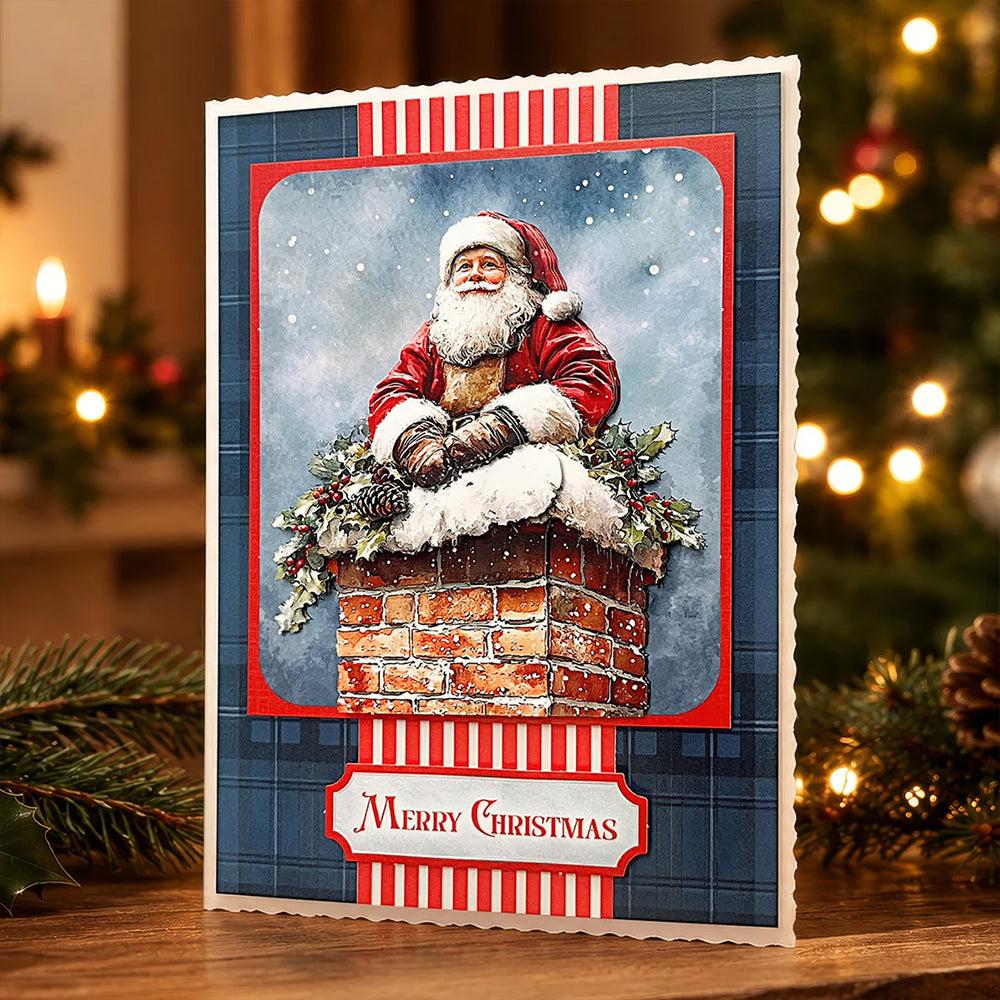 3D Push Out Sheet - Katy Sue - Santa Stop Here - One Sheet