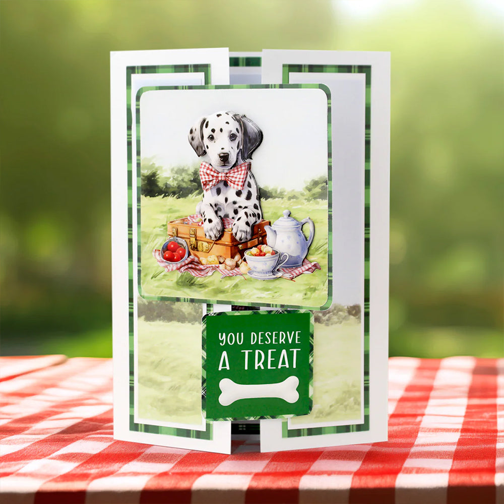 3D Push Out Sheet - Katy Sue - Picnic Pups Pack 1 - Two Sheets