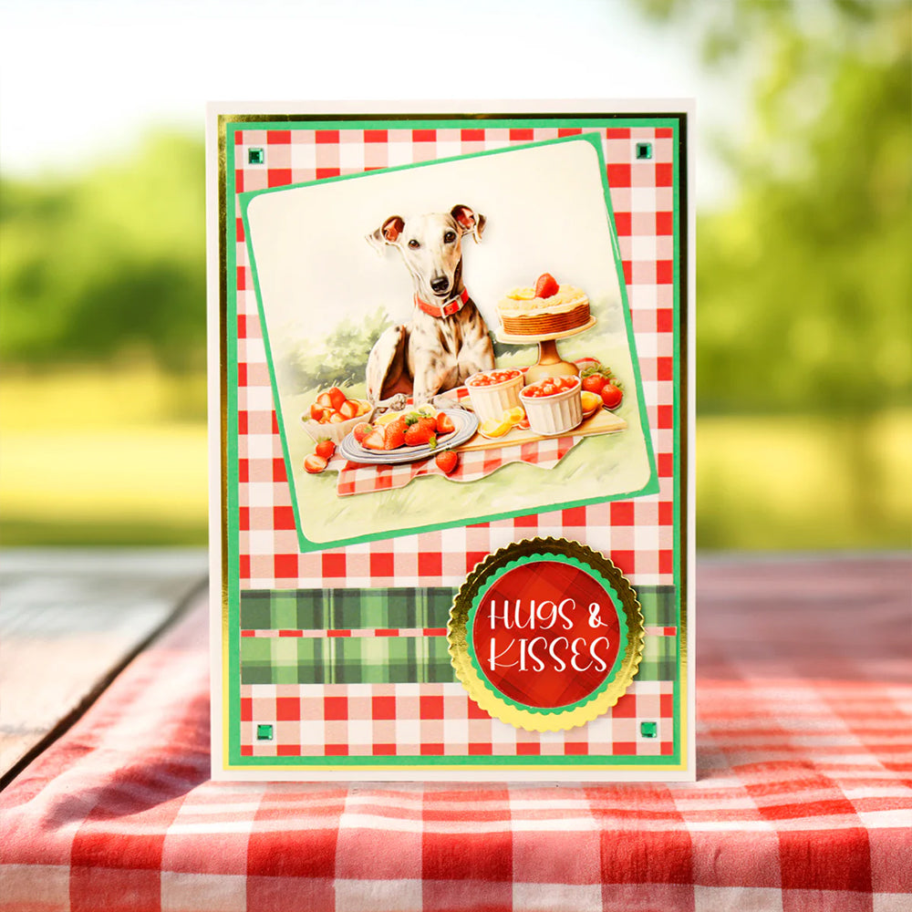 3D Push Out Sheet - Katy Sue - Picnic Pups Pack 2 - Two Sheets