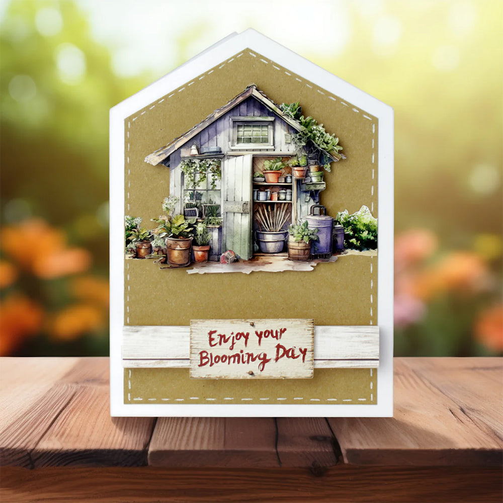 3D Push Out Sheet - Katy Sue - Potting Shed - One Sheet