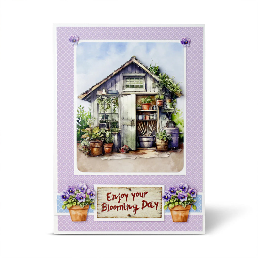 3D Push Out Sheet - Katy Sue - Potting Shed - One Sheet