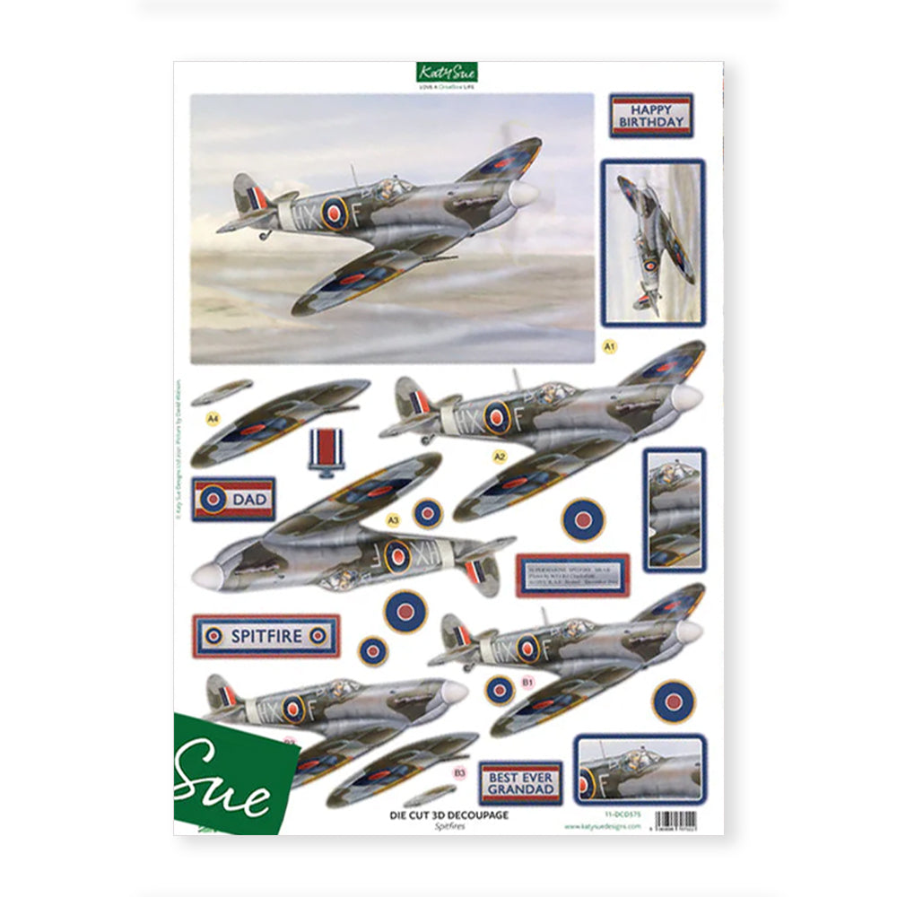 3D Push Out Sheet - Katy Sue - Spitfire - One Sheet