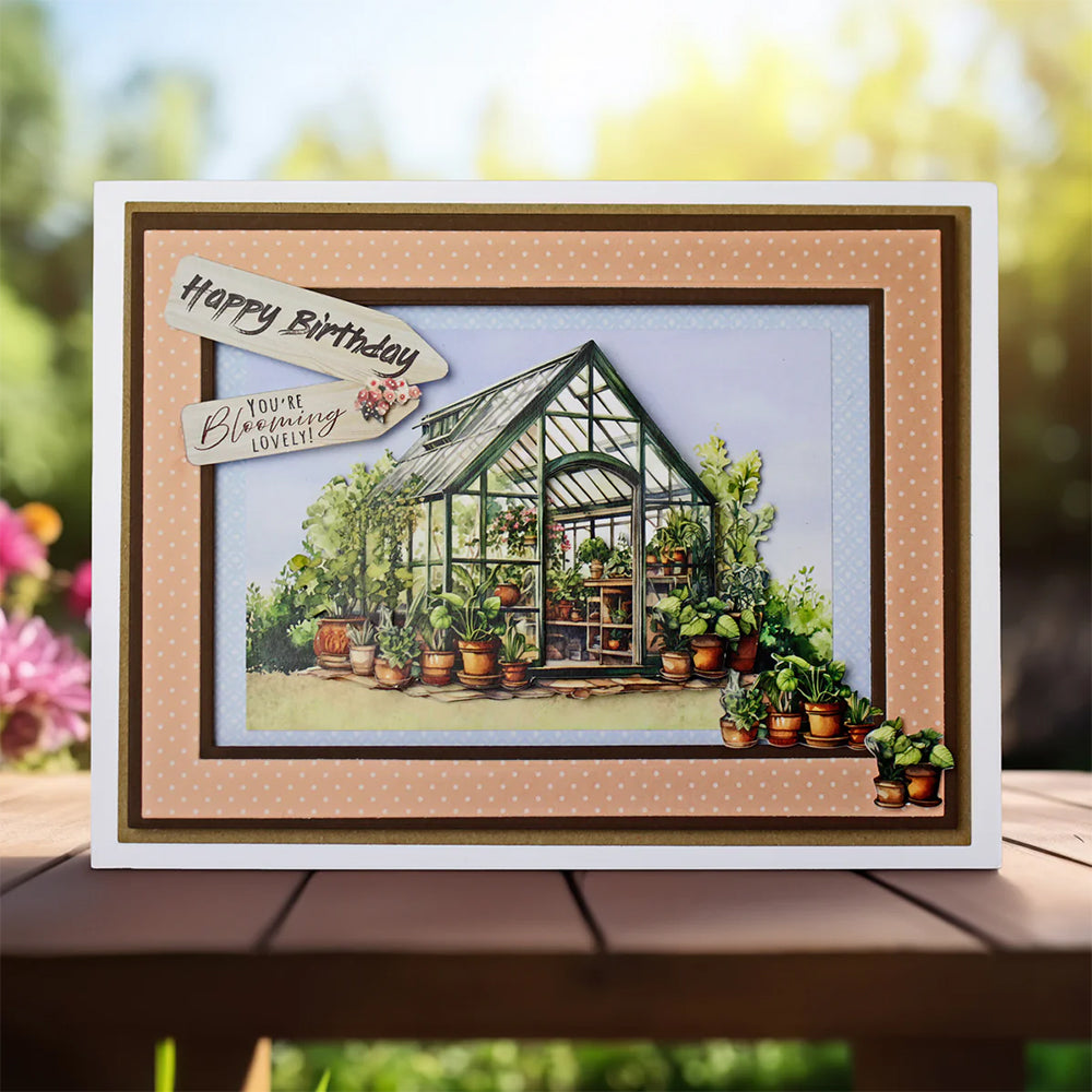 3D Push Out Sheet - Katy Sue - Summer Greenhouse - One Sheet