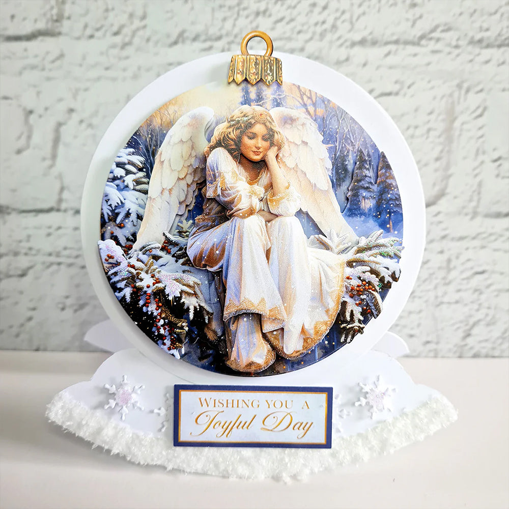 3D Push Out Sheet - Katy Sue - Christmas Bauble - Christmas Angel - One Sheet
